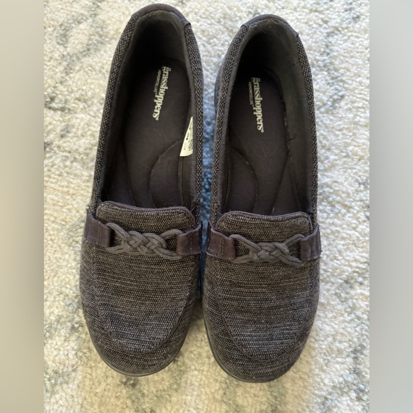 Women’s Grasshopper MemoryDeluxe Grey Flats - Picture 3 of 3